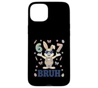 Carcasa para iPhone 15 Plus Easter Six Seven Bruh 67 Bunny Gafas de Sol para Hombres, Adolescentes y niños