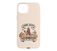 Carcasa para iPhone 15 Plus El Cairo Egipto Bigfoot UFO Conspiración Humor