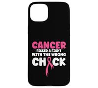 Carcasa para iPhone 15 Plus El cáncer se peleó con la Chica equivocada Krebs Brustkrebs