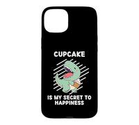 Carcasa para iPhone 15 Plus El Lindo Cupcake de Dinosaurio es mi Secreto para la Felicidad: Dinosaurios