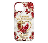 Carcasa para iPhone 15 Plus El Momento en Que mi corazón cambió para Siempre Memorial Cardinal