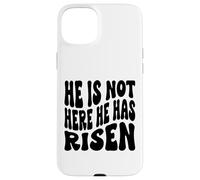 Carcasa para iPhone 15 Plus Él no está aquí ha resucitado Christian Happy Resurrection