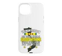 Carcasa para iPhone 15 Plus El Que derrame Sangre Conmigo, Siempre será mi Hermano