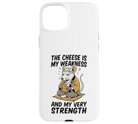 Carcasa para iPhone 15 Plus El Queso es mi Debilidad Funny Rata Meme Vintage Ratas Broma