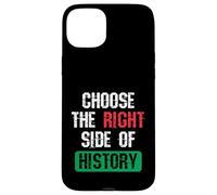 Carcasa para iPhone 15 Plus Elija el Lado Correcto de la Historia Cita de Libertad patriótica