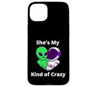 Carcasa para iPhone 15 Plus Ella es mi Tipo de Pareja Loca Diseño Nerd Love