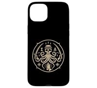 Carcasa para iPhone 15 Plus Emblema de Calavera Oculta y Pulpo | Ilustración mística Vintage