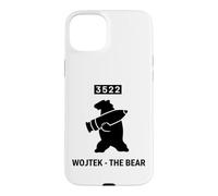 Carcasa para iPhone 15 Plus Emblema Militar de Concha de artillería de Oso Wojtek