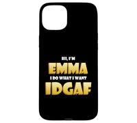 Carcasa para iPhone 15 Plus Emma Joke Idgaf Meme Funny Halloween Girl Costume For Emmas