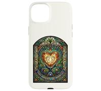 Carcasa para iPhone 15 Plus Enfermera pediátrica Pequeños Pacientes Grandes Milagros Vidrieras