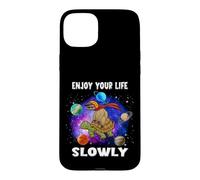 Carcasa para iPhone 15 Plus Enjoy Your Life Slowly Turtle Sloth Funny Sloths Turtles
