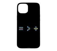 Carcasa para iPhone 15 Plus Equality is Greater Than Division Math Symbol Social Justice