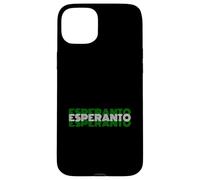 Carcasa para iPhone 15 Plus Esperanto - Diseño de Texto de lenguaje de Estilo Retro de los años 70
