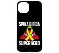 Carcasa para iPhone 15 Plus Espina Bífida Superhéroe Superviviente Guerrero Luchador