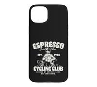 Carcasa para iPhone 15 Plus Espresso Cycling Club Ciclismo Carretera Café
