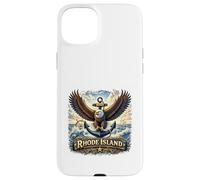 Carcasa para iPhone 15 Plus Estado del Patrimonio Marítimo de Rhode Island Eagle