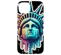 Carcasa para iPhone 15 Plus Estatua de la Libertad, Nueva York, EE.UU., Gotham, américa diseño