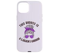 Carcasa para iPhone 15 Plus Este Badass ES UN Guerrero DE SJOGREN Purple Ribbon Meme