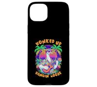 Carcasa para iPhone 15 Plus Estilo 80s Goose Tiki Bar Juego de Palabras Divertido Amante de Hawaii