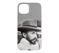 Carcasa para iPhone 15 Plus Ethiopian Emperor Young Haile Selassie Face Rasta