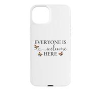 Carcasa para iPhone 15 Plus Everyone is Welcome Here Pride Sign Lesbian Butterfly Pride
