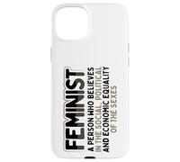 Carcasa para iPhone 15 Plus Feminista Social Política Igualdad Económica Sexos Feminismo