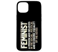 Carcasa para iPhone 15 Plus Feminista Social Política Igualdad Económica Sexos Feminismo