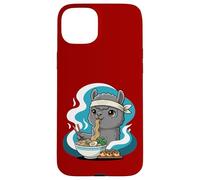 Carcasa para iPhone 15 Plus Fideos Ramen Alpaca Japón Y2K Kawaii Alpacas Anime