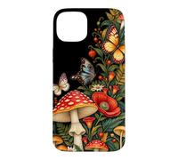 Carcasa para iPhone 15 Plus Flora Botánica Seta Amanita Naturaleza