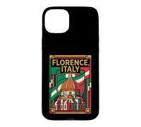 Carcasa para iPhone 15 Plus Florencia, Italia, Bandera Italiana, Viaje, gráfico