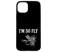 Carcasa para iPhone 15 Plus Fly Fishing Brook Dry Fly Atando Fisherman I'm So Fly
