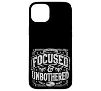 Carcasa para iPhone 15 Plus Focused and Unbothered Vintage Motivational Mindset