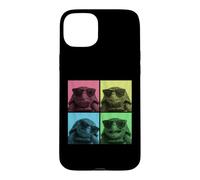 Carcasa para iPhone 15 Plus Fotomatón Eastern Box Turtle Pop Art Divertido para Amantes de Las Tortugas