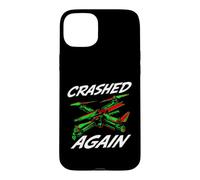 Carcasa para iPhone 15 Plus FPV Drone Pilot Quadcopter Crashed Again