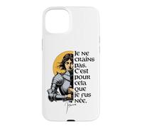 Carcasa para iPhone 15 Plus Francés No Tengo Miedo de nacer para Hacer Esta Juana de Arco