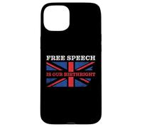 Carcasa para iPhone 15 Plus Free Speech is Our Birthright - Anti-Woke Conservative Quote