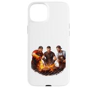 Carcasa para iPhone 15 Plus Friends Fire Grill Brotherhood Cocinando Juntos