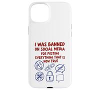 Carcasa para iPhone 15 Plus FUI Prohibido en Las Redes sociales (Declaración de teoría de la conspiración)