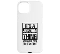 Carcasa para iPhone 15 Plus Fun Black Version It's A Jordan Thing Family Name Group Pic