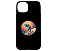 Carcasa para iPhone 15 Plus Fun Dinosaur Skateboarder Skater Design