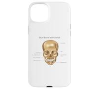 Carcasa para iPhone 15 Plus Funny Anatomy Head Bone Humano Anatomía Ciencia Educación