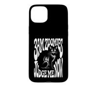 Carcasa para iPhone 15 Plus Funny Cat Owner 3AM Zoomies Judge Me Now Retro