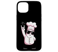 Carcasa para iPhone 15 Plus Funny Chef Rockstar Cook Retro Style Rosa Diseño