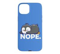 Carcasa para iPhone 15 Plus Funny Chibi Anime Kawai Kids Sleep Nap Nope Penguin Lover