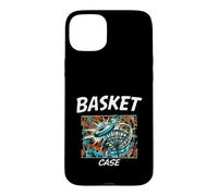 Carcasa para iPhone 15 Plus Funny Disc Golf Basket Case Retro Pop Art
