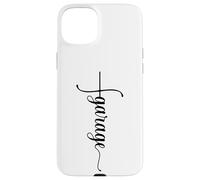 Carcasa para iPhone 15 Plus Funny Garage Car Mechanic Husband Dad - Señal de Cruz Vertical