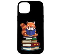 Carcasa para iPhone 15 Plus Funny Kawaii Kids Read Books Red Panda Lover