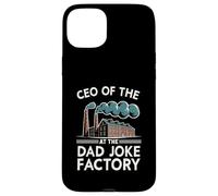 Carcasa para iPhone 15 Plus Funny Mens Joke Fathers Retro CEO de The Dad Joke Factory