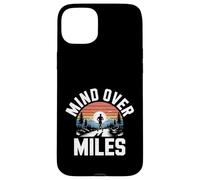 Carcasa para iPhone 15 Plus Funny Mind Over Miles Diciendo Motivación del Corredor