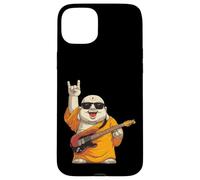Carcasa para iPhone 15 Plus Funny Monk Guitarrista Rock Music Retro Style Design